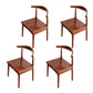 Indoor Scandinavian Side Chair Upholstered Wood Open Back Dining Room Chair Walnut 4 Piece Set Clearhalo ' kitchen&dining_furn' 'Dining Chairs' 'Dining Tables & Seating' 'dining_chair' 'furn' 'furn_dining_chair' 'Furniture' 'furniture_dining_chair' 'Kitchen & Dining Furniture' 'kitchen' 4099670