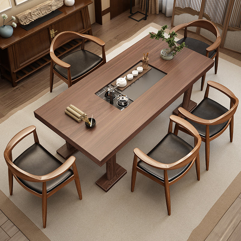 Traditional Style Ash Wood Chair Open Back Arm Kitchen Dining Chairs Set Clearhalo ' kitchen&dining_furn' 'Dining Chairs' 'Dining Tables & Seating' 'dining_chair' 'furn' 'furn_dining_chair' 'Furniture' 'furniture_dining_chair' 'Kitchen & Dining Furniture' 'kitchen' 4099677