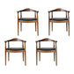 Traditional Style Ash Wood Chair Open Back Arm Kitchen Dining Chairs Set Walnut 4 Piece Set Clearhalo ' kitchen&dining_furn' 'Dining Chairs' 'Dining Tables & Seating' 'dining_chair' 'furn' 'furn_dining_chair' 'Furniture' 'furniture_dining_chair' 'Kitchen & Dining Furniture' 'kitchen' 4099683