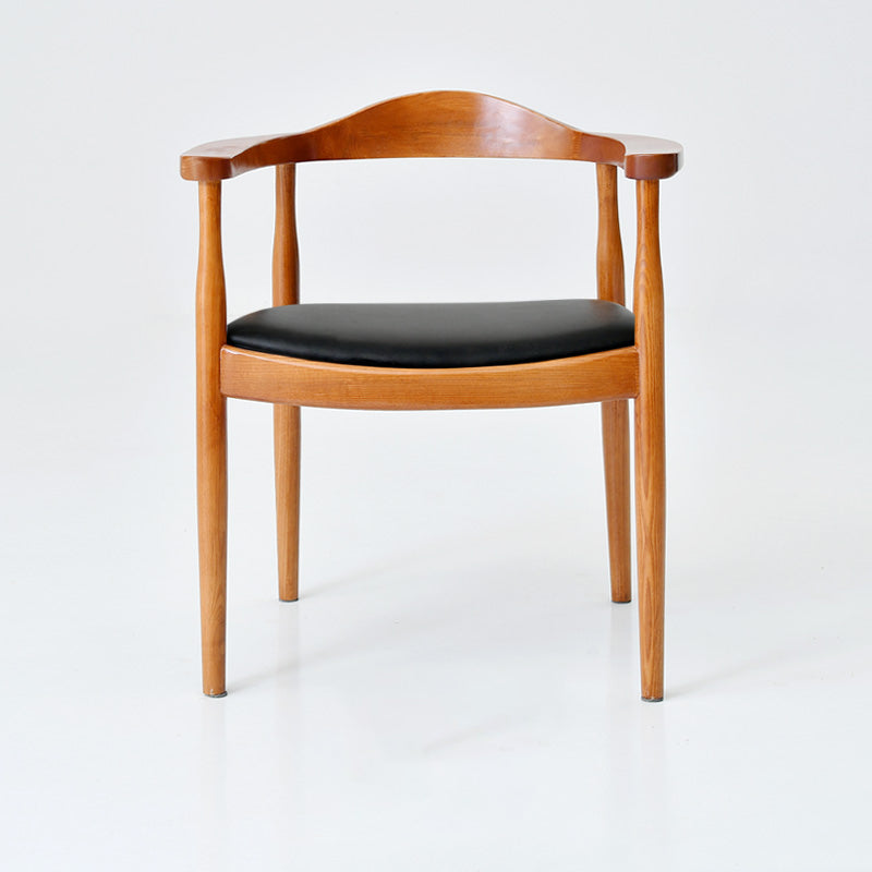 Traditional Style Ash Wood Chair Open Back Arm Kitchen Dining Chairs Set Light Brown 1 Piece Clearhalo ' kitchen&dining_furn' 'Dining Chairs' 'Dining Tables & Seating' 'dining_chair' 'furn' 'furn_dining_chair' 'Furniture' 'furniture_dining_chair' 'Kitchen & Dining Furniture' 'kitchen' 4099685