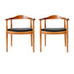 Traditional Style Ash Wood Chair Open Back Arm Kitchen Dining Chairs Set Light Brown 2 Piece Set Clearhalo ' kitchen&dining_furn' 'Dining Chairs' 'Dining Tables & Seating' 'dining_chair' 'furn' 'furn_dining_chair' 'Furniture' 'furniture_dining_chair' 'Kitchen & Dining Furniture' 'kitchen' 4099686