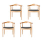 Traditional Style Ash Wood Chair Open Back Arm Kitchen Dining Chairs Set Light Wood 4 Piece Set Clearhalo ' kitchen&dining_furn' 'Dining Chairs' 'Dining Tables & Seating' 'dining_chair' 'furn' 'furn_dining_chair' 'Furniture' 'furniture_dining_chair' 'Kitchen & Dining Furniture' 'kitchen' 4099695