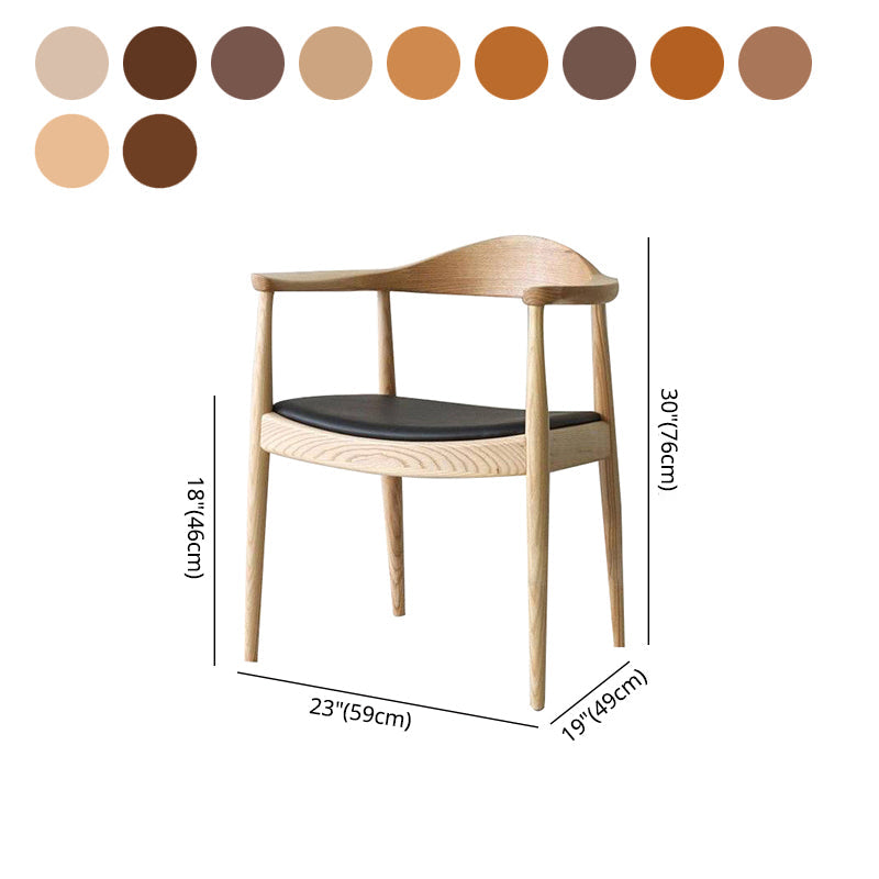 Traditional Style Ash Wood Chair Open Back Arm Kitchen Dining Chairs Set Clearhalo ' kitchen&dining_furn' 'Dining Chairs' 'Dining Tables & Seating' 'dining_chair' 'furn' 'furn_dining_chair' 'Furniture' 'furniture_dining_chair' 'Kitchen & Dining Furniture' 'kitchen' 4099714