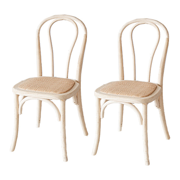 Farmhouse Wood Dining Room Chairs Windsor Back Folding Side Chair for Restaurant White-Apricot 2 Piece Set Clearhalo ' kitchen&dining_furn' 'Dining Chairs' 'Dining Tables & Seating' 'dining_chair' 'furn' 'furn_dining_chair' 'Furniture' 'furniture_dining_chair' 'Kitchen & Dining Furniture' 'kitchen' 4099716