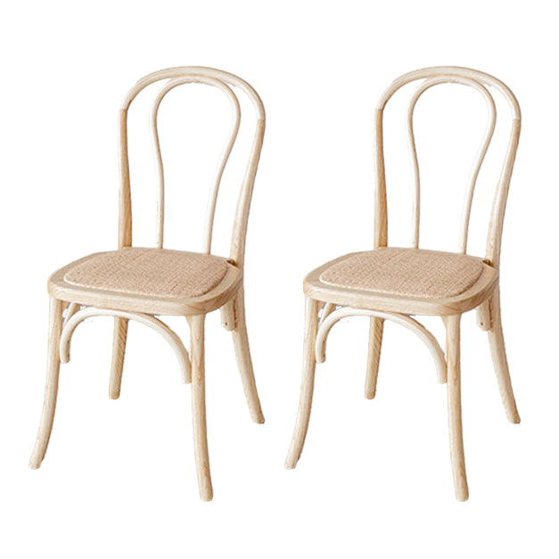 Farmhouse Wood Dining Room Chairs Windsor Back Folding Side Chair for Restaurant Natural 2 Piece Set Clearhalo ' kitchen&dining_furn' 'Dining Chairs' 'Dining Tables & Seating' 'dining_chair' 'furn' 'furn_dining_chair' 'Furniture' 'furniture_dining_chair' 'Kitchen & Dining Furniture' 'kitchen' 4099721