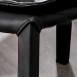 Modern Indoor-Outdoor Dining Room Chairs Leather Dining Armless Chairs (Set of 2) Clearhalo ' kitchen&dining_furn' 'Dining Chairs' 'Dining Tables & Seating' 'dining_chair' 'furn' 'furn_dining_chair' 'Furniture' 'furniture_dining_chair' 'Kitchen & Dining Furniture' 'kitchen' 4099737