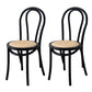 Traditional Wood Dining Chair Windsor Back Side Armless Chair for Home Use Black 2 Piece Set Clearhalo ' kitchen&dining_furn' 'Dining Chairs' 'Dining Tables & Seating' 'dining_chair' 'furn' 'furn_dining_chair' 'Furniture' 'furniture_dining_chair' 'Kitchen & Dining Furniture' 'kitchen' 4099743