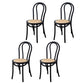 Traditional Wood Dining Chair Windsor Back Side Armless Chair for Home Use Black 4 Piece Set Clearhalo ' kitchen&dining_furn' 'Dining Chairs' 'Dining Tables & Seating' 'dining_chair' 'furn' 'furn_dining_chair' 'Furniture' 'furniture_dining_chair' 'Kitchen & Dining Furniture' 'kitchen' 4099744