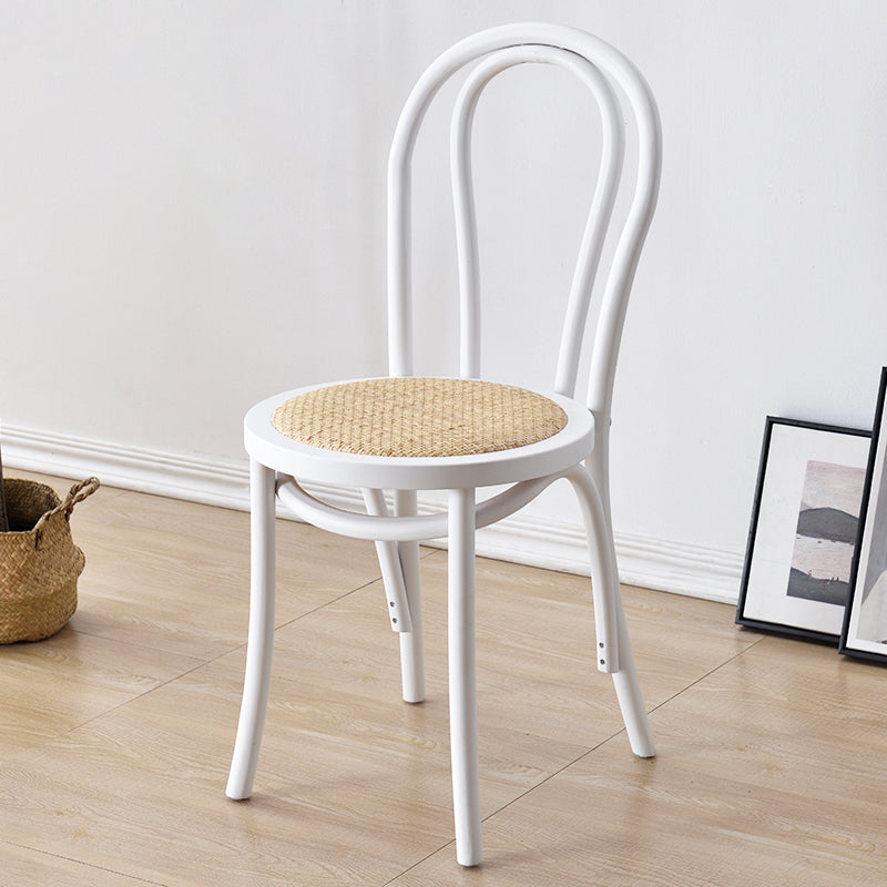 Traditional Wood Dining Chair Windsor Back Side Armless Chair for Home Use White 1 Piece Clearhalo ' kitchen&dining_furn' 'Dining Chairs' 'Dining Tables & Seating' 'dining_chair' 'furn' 'furn_dining_chair' 'Furniture' 'furniture_dining_chair' 'Kitchen & Dining Furniture' 'kitchen' 4099747