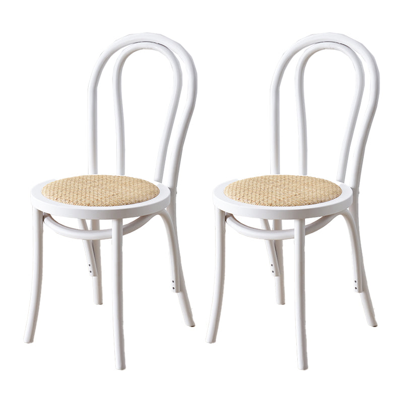 Traditional Wood Dining Chair Windsor Back Side Armless Chair for Home Use White 2 Piece Set Clearhalo ' kitchen&dining_furn' 'Dining Chairs' 'Dining Tables & Seating' 'dining_chair' 'furn' 'furn_dining_chair' 'Furniture' 'furniture_dining_chair' 'Kitchen & Dining Furniture' 'kitchen' 4099748