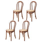 Traditional Wood Dining Chair Windsor Back Side Armless Chair for Home Use Walnut 4 Piece Set Clearhalo ' kitchen&dining_furn' 'Dining Chairs' 'Dining Tables & Seating' 'dining_chair' 'furn' 'furn_dining_chair' 'Furniture' 'furniture_dining_chair' 'Kitchen & Dining Furniture' 'kitchen' 4099761