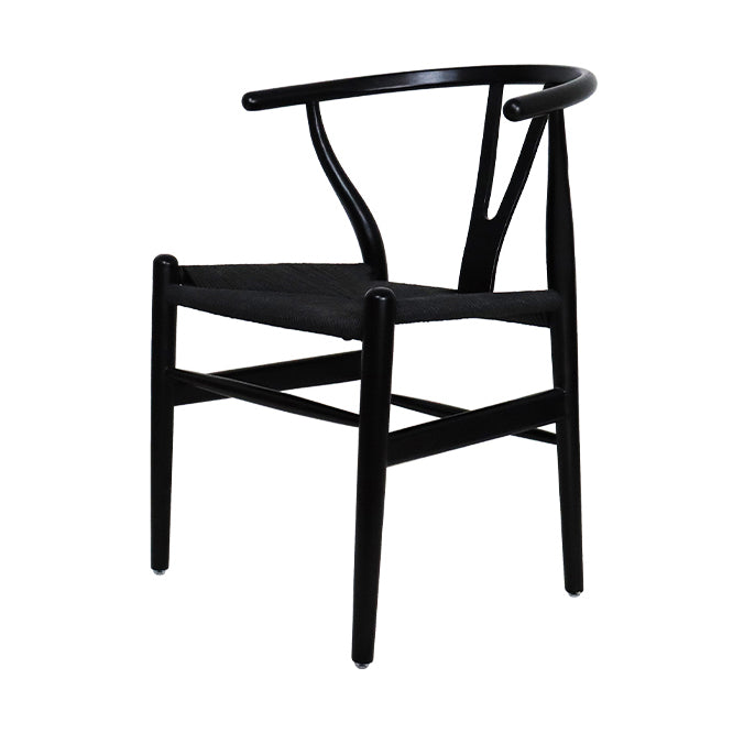 Traditional Style Ash Wood Chair Fork Bone Back Side Dining Room Chair Black 1 Piece Clearhalo ' kitchen&dining_furn' 'Dining Chairs' 'Dining Tables & Seating' 'dining_chair' 'furn' 'furn_dining_chair' 'Furniture' 'furniture_dining_chair' 'Kitchen & Dining Furniture' 'kitchen' 4100621