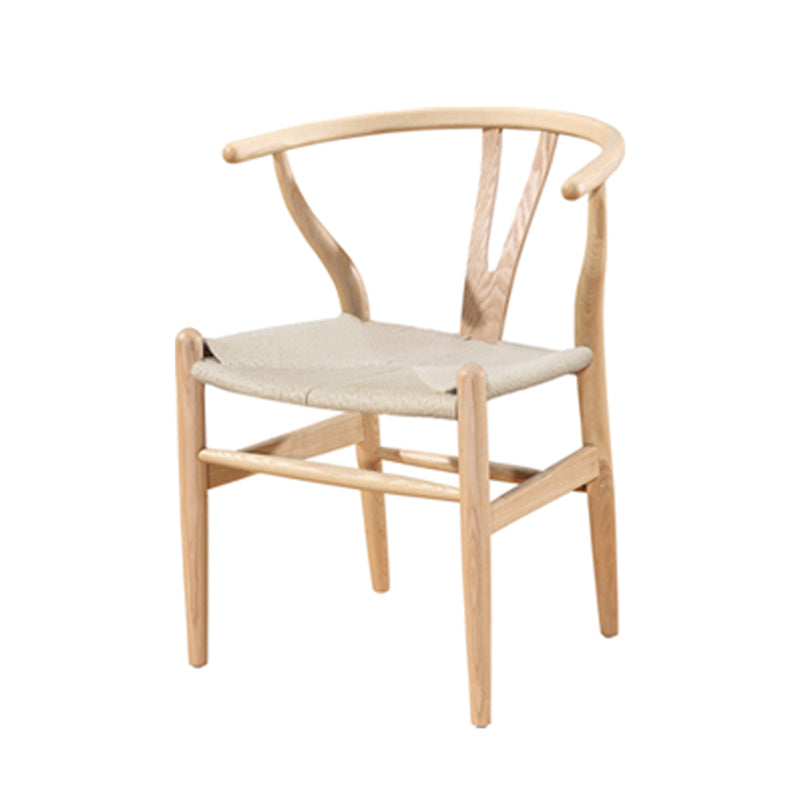 Traditional Style Ash Wood Chair Fork Bone Back Side Dining Room Chair Natural 1 Piece Clearhalo ' kitchen&dining_furn' 'Dining Chairs' 'Dining Tables & Seating' 'dining_chair' 'furn' 'furn_dining_chair' 'Furniture' 'furniture_dining_chair' 'Kitchen & Dining Furniture' 'kitchen' 4100638