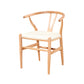 Traditional Style Ash Wood Chair Fork Bone Back Side Dining Room Chair Natural Wood White 1 Piece Clearhalo ' kitchen&dining_furn' 'Dining Chairs' 'Dining Tables & Seating' 'dining_chair' 'furn' 'furn_dining_chair' 'Furniture' 'furniture_dining_chair' 'Kitchen & Dining Furniture' 'kitchen' 4100644