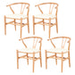 Traditional Style Ash Wood Chair Fork Bone Back Side Dining Room Chair Natural Wood White 4 Piece Set Clearhalo ' kitchen&dining_furn' 'Dining Chairs' 'Dining Tables & Seating' 'dining_chair' 'furn' 'furn_dining_chair' 'Furniture' 'furniture_dining_chair' 'Kitchen & Dining Furniture' 'kitchen' 4100646
