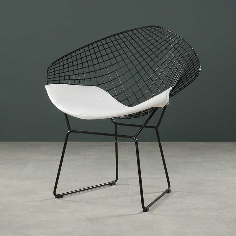 Scandinavian Dining Side Chairs PU Leather Cross Back Dining Chairs for Home Black White 1 Piece Clearhalo ' kitchen&dining_furn' 'Dining Chairs' 'Dining Tables & Seating' 'dining_chair' 'furn' 'furn_dining_chair' 'Furniture' 'furniture_dining_chair' 'Kitchen & Dining Furniture' 'kitchen' 4100655