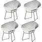 Scandinavian Dining Side Chairs PU Leather Cross Back Dining Chairs for Home Black White 4 Piece Set Clearhalo ' kitchen&dining_furn' 'Dining Chairs' 'Dining Tables & Seating' 'dining_chair' 'furn' 'furn_dining_chair' 'Furniture' 'furniture_dining_chair' 'Kitchen & Dining Furniture' 'kitchen' 4100658