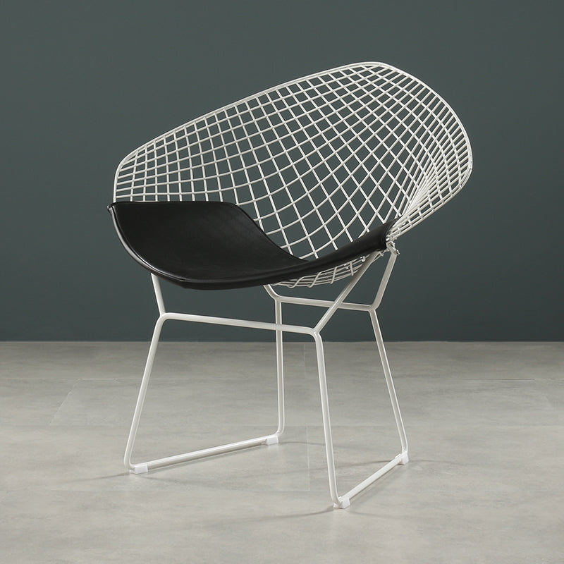 Scandinavian Dining Side Chairs PU Leather Cross Back Dining Chairs for Home White Black 1 Piece Clearhalo ' kitchen&dining_furn' 'Dining Chairs' 'Dining Tables & Seating' 'dining_chair' 'furn' 'furn_dining_chair' 'Furniture' 'furniture_dining_chair' 'Kitchen & Dining Furniture' 'kitchen' 4100666