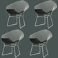 Scandinavian Dining Side Chairs PU Leather Cross Back Dining Chairs for Home White Black 4 Piece Set Clearhalo ' kitchen&dining_furn' 'Dining Chairs' 'Dining Tables & Seating' 'dining_chair' 'furn' 'furn_dining_chair' 'Furniture' 'furniture_dining_chair' 'Kitchen & Dining Furniture' 'kitchen' 4100671