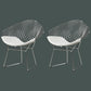 Scandinavian Dining Side Chairs PU Leather Cross Back Dining Chairs for Home Silver White 2 Piece Set Clearhalo ' kitchen&dining_furn' 'Dining Chairs' 'Dining Tables & Seating' 'dining_chair' 'furn' 'furn_dining_chair' 'Furniture' 'furniture_dining_chair' 'Kitchen & Dining Furniture' 'kitchen' 4100683