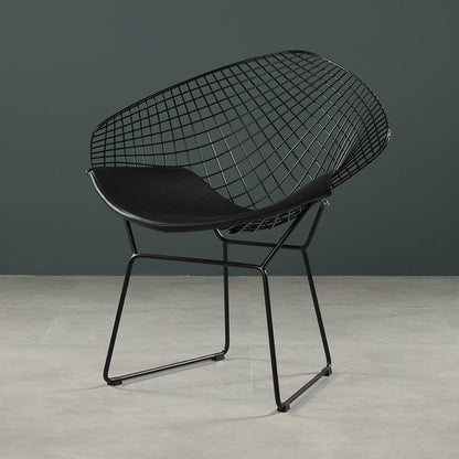 Scandinavian Dining Side Chairs PU Leather Cross Back Dining Chairs for Home Black Black 1 Piece Clearhalo ' kitchen&dining_furn' 'Dining Chairs' 'Dining Tables & Seating' 'dining_chair' 'furn' 'furn_dining_chair' 'Furniture' 'furniture_dining_chair' 'Kitchen & Dining Furniture' 'kitchen' 4100685