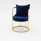 Scandinavian Style Linen Fabric Dining Chair Open Back Single Dining Side Chair Blue Clearhalo ' kitchen&dining_furn' 'Dining Chairs' 'Dining Tables & Seating' 'dining_chair' 'furn' 'furn_dining_chair' 'Furniture' 'furniture_dining_chair' 'Kitchen & Dining Furniture' 'kitchen' 4100712