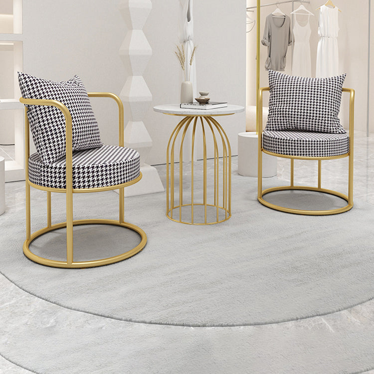 Scandinavian Style Linen Fabric Dining Chair Open Back Single Dining Side Chair Clearhalo ' kitchen&dining_furn' 'Dining Chairs' 'Dining Tables & Seating' 'dining_chair' 'furn' 'furn_dining_chair' 'Furniture' 'furniture_dining_chair' 'Kitchen & Dining Furniture' 'kitchen' 4100715