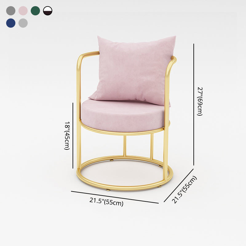 Scandinavian Style Linen Fabric Dining Chair Open Back Single Dining Side Chair Clearhalo ' kitchen&dining_furn' 'Dining Chairs' 'Dining Tables & Seating' 'dining_chair' 'furn' 'furn_dining_chair' 'Furniture' 'furniture_dining_chair' 'Kitchen & Dining Furniture' 'kitchen' 4100724