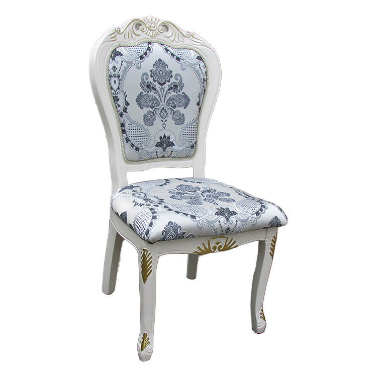 Victorian Upholstered Home Side Chair King Louis Back Matte Finish Dining Chair (Set of 2) Clearhalo ' kitchen&dining_furn' 'Dining Chairs' 'Dining Tables & Seating' 'dining_chair' 'furn' 'furn_dining_chair' 'Furniture' 'furniture_dining_chair' 'Kitchen & Dining Furniture' 'kitchen' 4100734