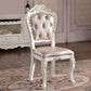 Victorian Upholstered Home Side Chair King Louis Back Matte Finish Dining Chair (Set of 2) Clearhalo ' kitchen&dining_furn' 'Dining Chairs' 'Dining Tables & Seating' 'dining_chair' 'furn' 'furn_dining_chair' 'Furniture' 'furniture_dining_chair' 'Kitchen & Dining Furniture' 'kitchen' 4100735
