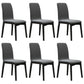 Contemporary Faux Leather Dining Chairs Solid Back Armless Dining Chair Grey 6 Piece Set Clearhalo ' kitchen&dining_furn' 'Dining Chairs' 'Dining Tables & Seating' 'dining_chair' 'furn' 'furn_dining_chair' 'Furniture' 'furniture_dining_chair' 'Kitchen & Dining Furniture' 'kitchen' 4103287