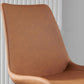 Contemporary Style Leather Dining Chairs Solid Back Armless Side Chairs (Set of 2) Clearhalo ' kitchen&dining_furn' 'Dining Chairs' 'Dining Tables & Seating' 'dining_chair' 'furn' 'furn_dining_chair' 'Furniture' 'furniture_dining_chair' 'Kitchen & Dining Furniture' 'kitchen' 4103308