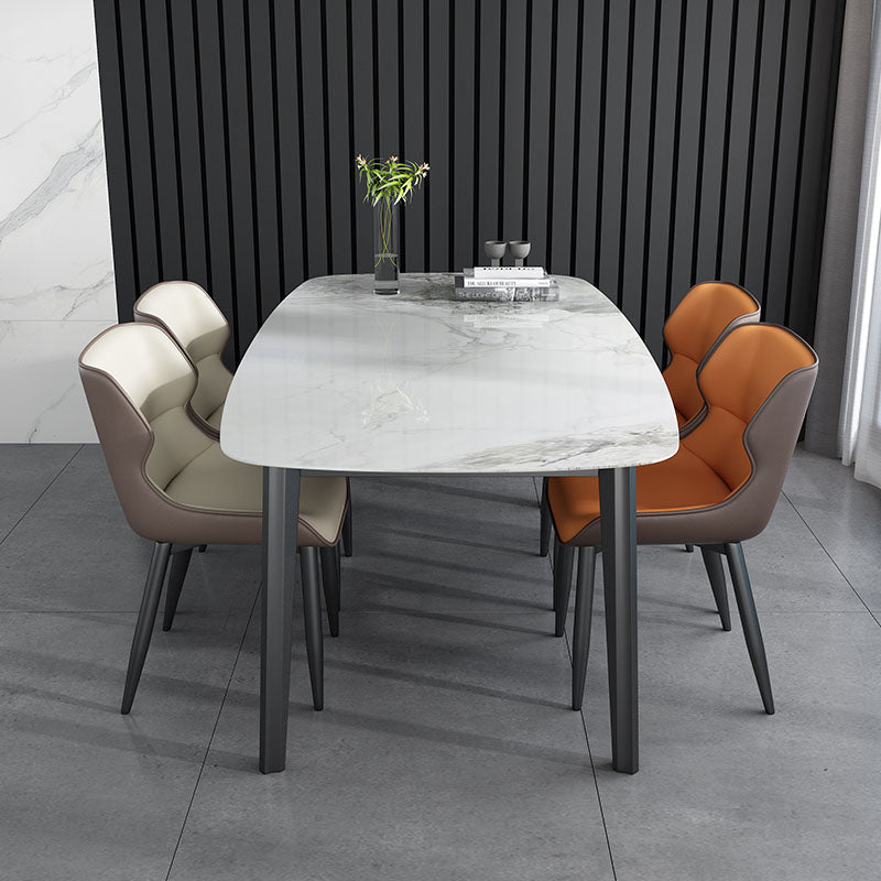 Modern Style Leather Dining Chairs Wingback Parsons Arm Side Chairs (Set of 2) Clearhalo ' kitchen&dining_furn' 'Dining Chairs' 'Dining Tables & Seating' 'dining_chair' 'furn' 'furn_dining_chair' 'Furniture' 'furniture_dining_chair' 'Kitchen & Dining Furniture' 'kitchen' 4103317