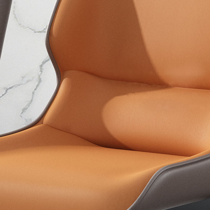 Modern Style Leather Dining Chairs Wingback Parsons Arm Side Chairs (Set of 2) Clearhalo ' kitchen&dining_furn' 'Dining Chairs' 'Dining Tables & Seating' 'dining_chair' 'furn' 'furn_dining_chair' 'Furniture' 'furniture_dining_chair' 'Kitchen & Dining Furniture' 'kitchen' 4103320