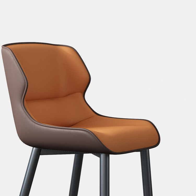 Modern Style Leather Dining Chairs Wingback Parsons Arm Side Chairs (Set of 2) Clearhalo ' kitchen&dining_furn' 'Dining Chairs' 'Dining Tables & Seating' 'dining_chair' 'furn' 'furn_dining_chair' 'Furniture' 'furniture_dining_chair' 'Kitchen & Dining Furniture' 'kitchen' 4103322