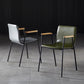 Solid Back Dining Arm Chairs Leather Home Dining Armchairs with Metal Legs Clearhalo ' kitchen&dining_furn' 'Dining Chairs' 'Dining Tables & Seating' 'dining_chair' 'furn' 'furn_dining_chair' 'Furniture' 'furniture_dining_chair' 'Kitchen & Dining Furniture' 'kitchen' 4103374