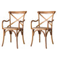 Farmhouse Wood Dining Room Chairs Wicker Dining Arm Chairs for Restaurant Use Walnut 2 Piece Set Clearhalo ' kitchen&dining_furn' 'Dining Chairs' 'Dining Tables & Seating' 'dining_chair' 'furn' 'furn_dining_chair' 'Furniture' 'furniture_dining_chair' 'Kitchen & Dining Furniture' 'kitchen' 4103409