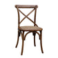 Farmhouse Wood Dining Room Chairs Cross Back Side Armless Chairs for Restaurant Use Walnut 1 Piece Clearhalo ' kitchen&dining_furn' 'Dining Chairs' 'Dining Tables & Seating' 'dining_chair' 'furn' 'furn_dining_chair' 'Furniture' 'furniture_dining_chair' 'Kitchen & Dining Furniture' 'kitchen' 4103430