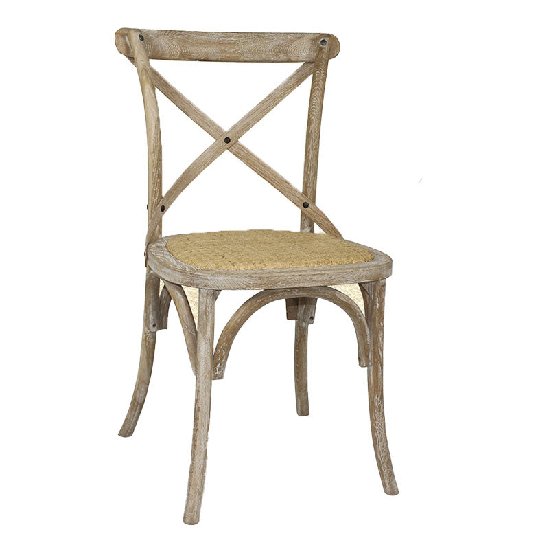 Farmhouse Wood Dining Room Chairs Cross Back Side Armless Chairs for Restaurant Use Gray-White 1 Piece Clearhalo ' kitchen&dining_furn' 'Dining Chairs' 'Dining Tables & Seating' 'dining_chair' 'furn' 'furn_dining_chair' 'Furniture' 'furniture_dining_chair' 'Kitchen & Dining Furniture' 'kitchen' 4103435