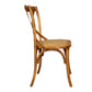 Farmhouse Wood Dining Room Chairs Cross Back Side Armless Chairs for Restaurant Use Tan 1 Piece Clearhalo ' kitchen&dining_furn' 'Dining Chairs' 'Dining Tables & Seating' 'dining_chair' 'furn' 'furn_dining_chair' 'Furniture' 'furniture_dining_chair' 'Kitchen & Dining Furniture' 'kitchen' 4103441