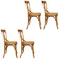 Farmhouse Wood Dining Room Chairs Cross Back Side Armless Chairs for Restaurant Use Tan 4 Piece Set Clearhalo ' kitchen&dining_furn' 'Dining Chairs' 'Dining Tables & Seating' 'dining_chair' 'furn' 'furn_dining_chair' 'Furniture' 'furniture_dining_chair' 'Kitchen & Dining Furniture' 'kitchen' 4103443