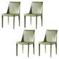 Designer Style Saddle Leather Home Side Chair Parsons Matte Finish Dining Chair Green 4 Piece Set Clearhalo ' kitchen&dining_furn' 'Dining Chairs' 'Dining Tables & Seating' 'dining_chair' 'furn' 'furn_dining_chair' 'Furniture' 'furniture_dining_chair' 'Kitchen & Dining Furniture' 'kitchen' 4103461