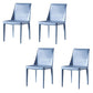 Designer Style Saddle Leather Home Side Chair Parsons Matte Finish Dining Chair Light Blue 4 Piece Set Clearhalo ' kitchen&dining_furn' 'Dining Chairs' 'Dining Tables & Seating' 'dining_chair' 'furn' 'furn_dining_chair' 'Furniture' 'furniture_dining_chair' 'Kitchen & Dining Furniture' 'kitchen' 4103469