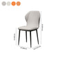 Scandinavian Style Metal Dining Chair Wingback Dining Room Single Chair Clearhalo ' kitchen&dining_furn' 'Dining Chairs' 'Dining Tables & Seating' 'dining_chair' 'furn' 'furn_dining_chair' 'Furniture' 'furniture_dining_chair' 'Kitchen & Dining Furniture' 'kitchen' 4103493