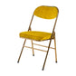 Scandinavian Open Back Velvet Side Chair Matte Finish Folding Dining Chairs Yellow 1 Piece Clearhalo ' kitchen&dining_furn' 'Dining Chairs' 'Dining Tables & Seating' 'dining_chair' 'furn' 'furn_dining_chair' 'Furniture' 'furniture_dining_chair' 'Kitchen & Dining Furniture' 'kitchen' 4103506