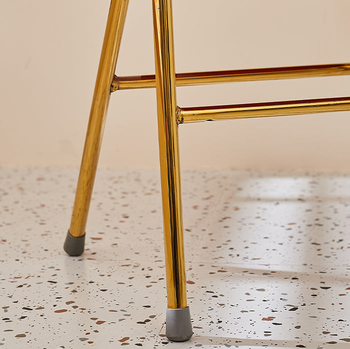 Scandinavian Open Back Velvet Side Chair Matte Finish Folding Dining Chairs Clearhalo ' kitchen&dining_furn' 'Dining Chairs' 'Dining Tables & Seating' 'dining_chair' 'furn' 'furn_dining_chair' 'Furniture' 'furniture_dining_chair' 'Kitchen & Dining Furniture' 'kitchen' 4103507