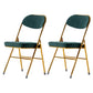 Scandinavian Open Back Velvet Side Chair Matte Finish Folding Dining Chairs Green 2 Piece Set Clearhalo ' kitchen&dining_furn' 'Dining Chairs' 'Dining Tables & Seating' 'dining_chair' 'furn' 'furn_dining_chair' 'Furniture' 'furniture_dining_chair' 'Kitchen & Dining Furniture' 'kitchen' 4103519