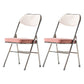 Scandinavian Open Back Velvet Side Chair Matte Finish Folding Dining Chairs Pink-White 2 Piece Set Clearhalo ' kitchen&dining_furn' 'Dining Chairs' 'Dining Tables & Seating' 'dining_chair' 'furn' 'furn_dining_chair' 'Furniture' 'furniture_dining_chair' 'Kitchen & Dining Furniture' 'kitchen' 4103528