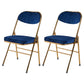 Scandinavian Open Back Velvet Side Chair Matte Finish Folding Dining Chairs Navy 2 Piece Set Clearhalo ' kitchen&dining_furn' 'Dining Chairs' 'Dining Tables & Seating' 'dining_chair' 'furn' 'furn_dining_chair' 'Furniture' 'furniture_dining_chair' 'Kitchen & Dining Furniture' 'kitchen' 4103534
