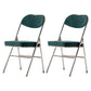 Scandinavian Open Back Velvet Side Chair Matte Finish Folding Dining Chairs Peacock Green 2 Piece Set Clearhalo ' kitchen&dining_furn' 'Dining Chairs' 'Dining Tables & Seating' 'dining_chair' 'furn' 'furn_dining_chair' 'Furniture' 'furniture_dining_chair' 'Kitchen & Dining Furniture' 'kitchen' 4103540